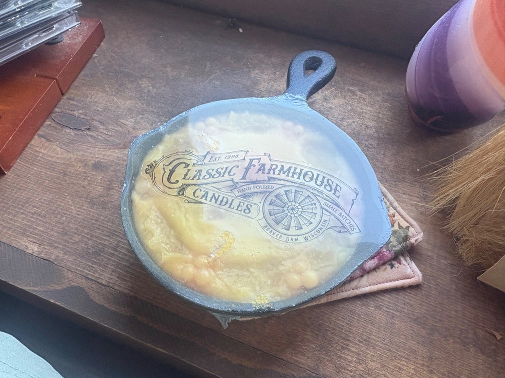 Cast Iron Candle Skillet