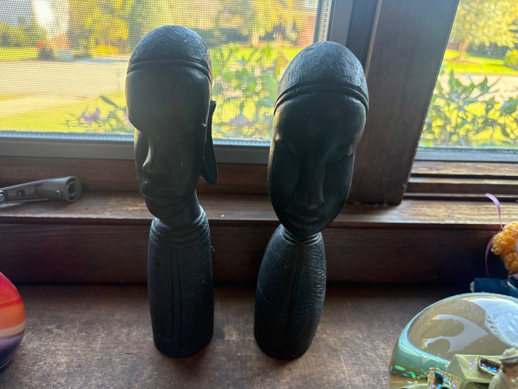 African Tribal Bust Sculptures