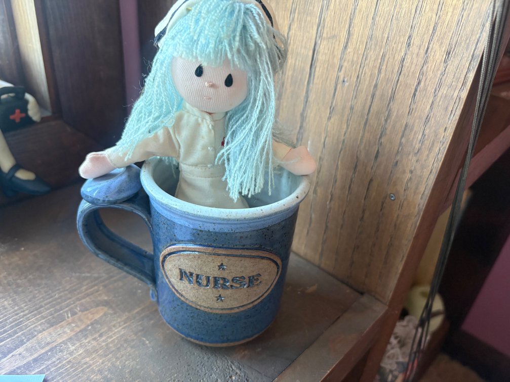 Nurse Coffee Cup w/Nurse Doll