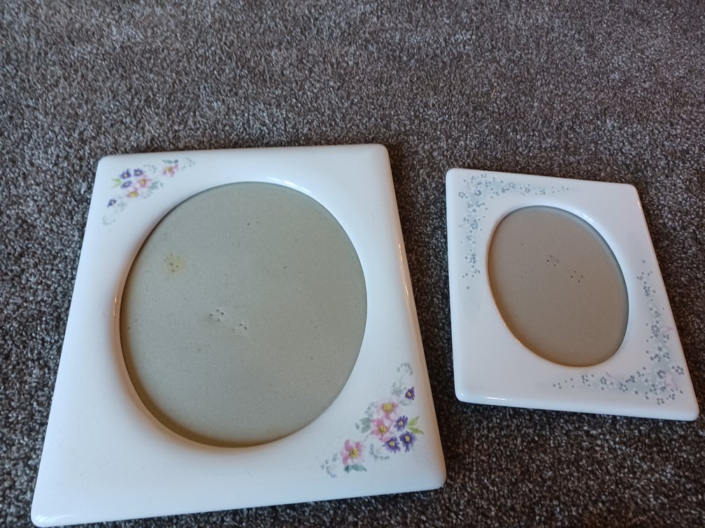 White Ceramic Picture Frames