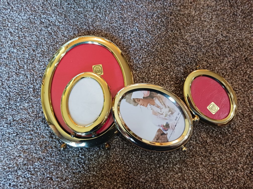 Oval Brass Picture Frames