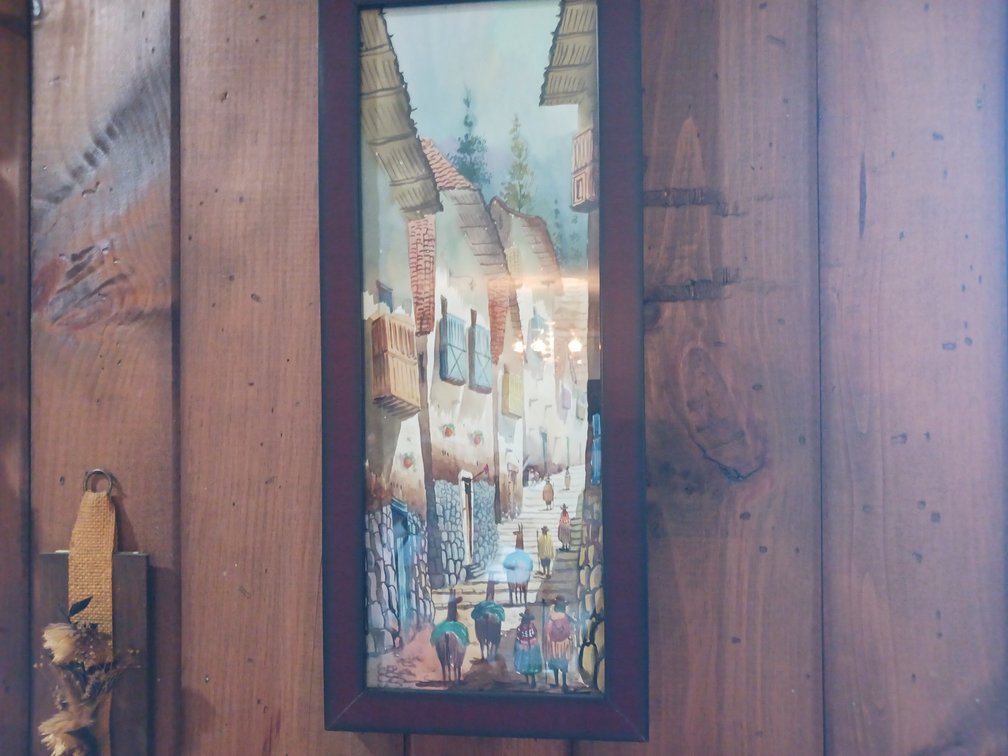 Andean Streetscape Framed Artwork