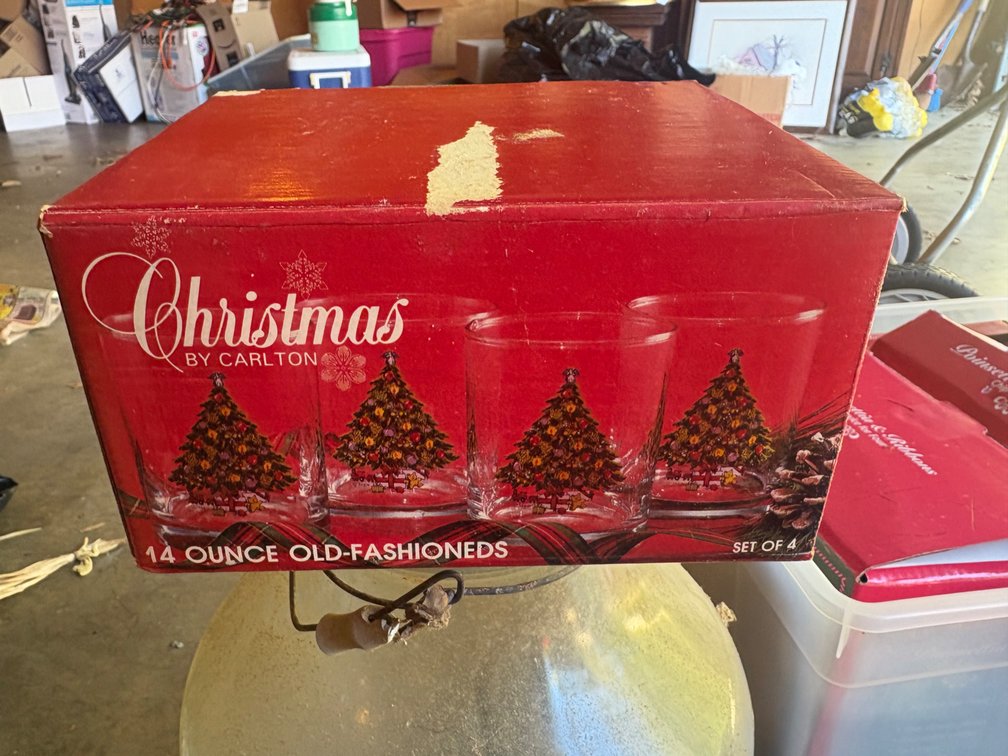 Christmas Tree 14oz. Glasses
