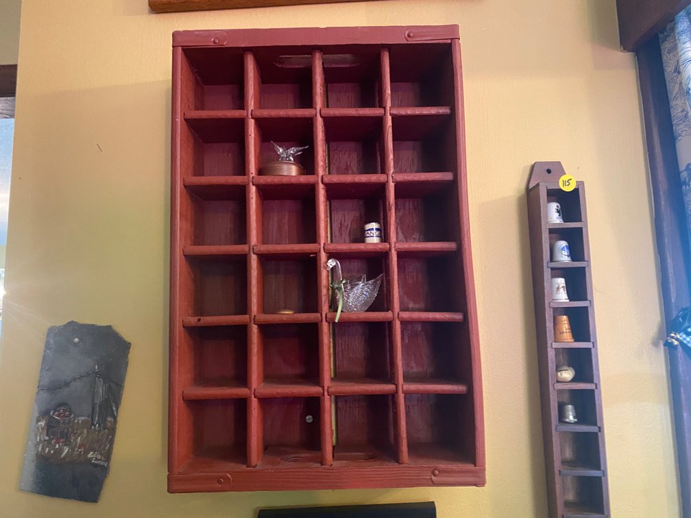 Multi-Cubby Display Shelf