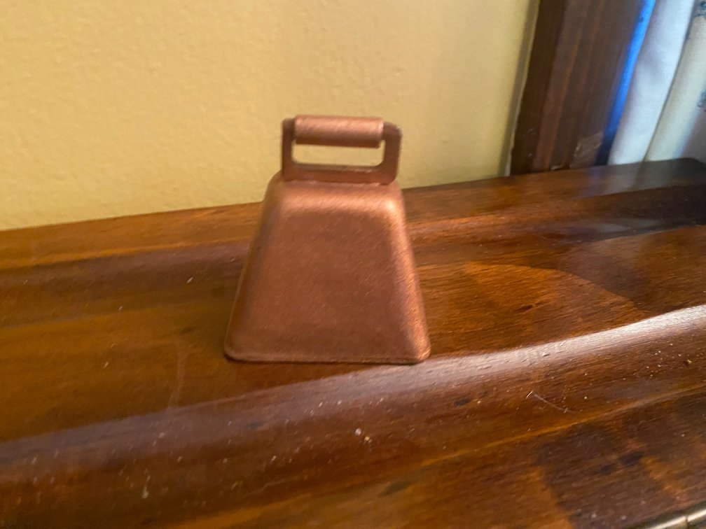 Copper-Plated Cow Bell