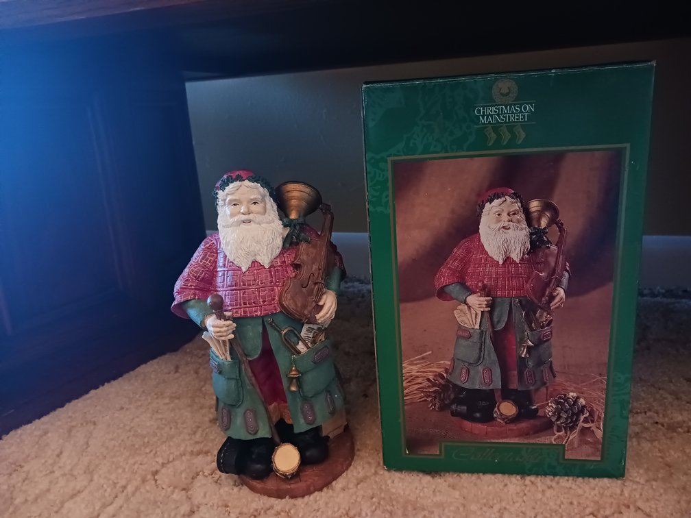 Christmas on Main Street Santa Figurine