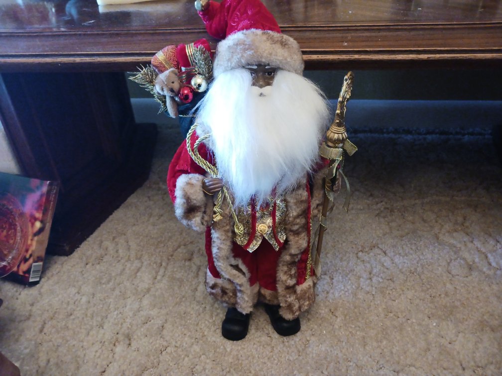 Black Santa Figurine