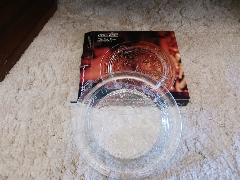 "The Night Before Christmas" 7" Glass Plate