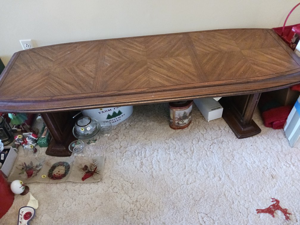 MCM Parquet Wood Coffee Table