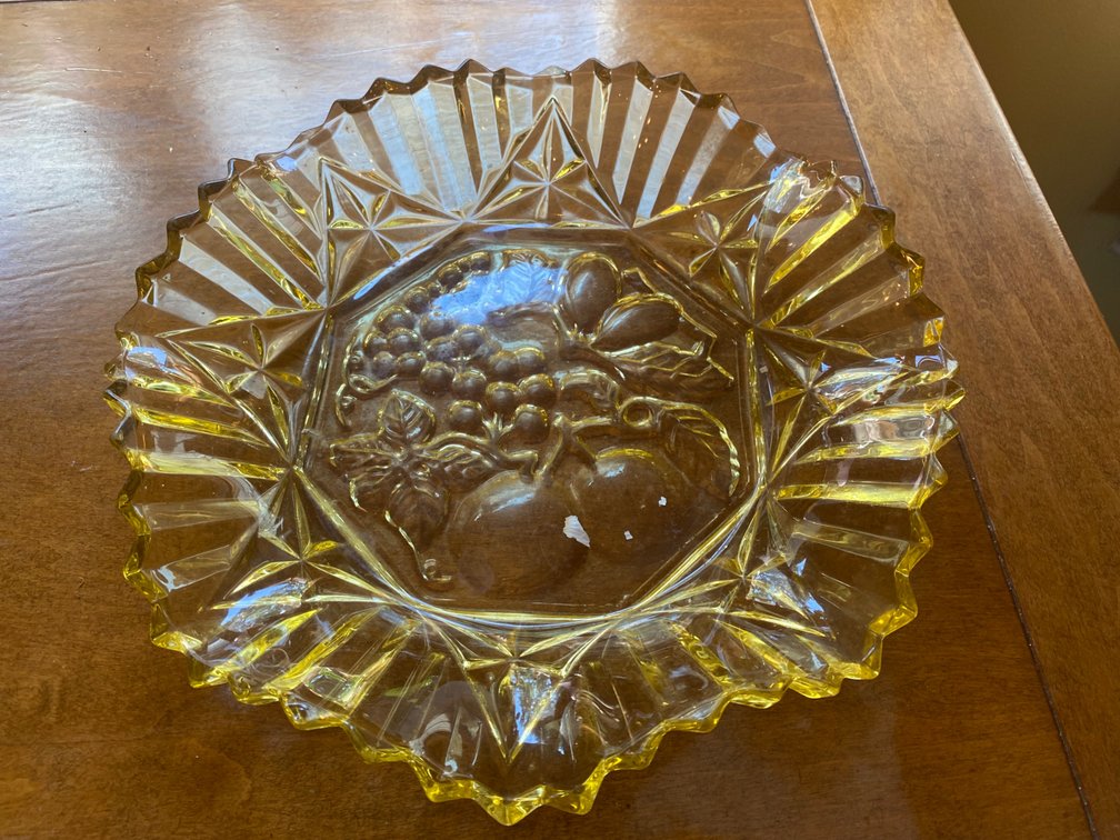 1960s Amber Glass "Pioneer" Bowl
