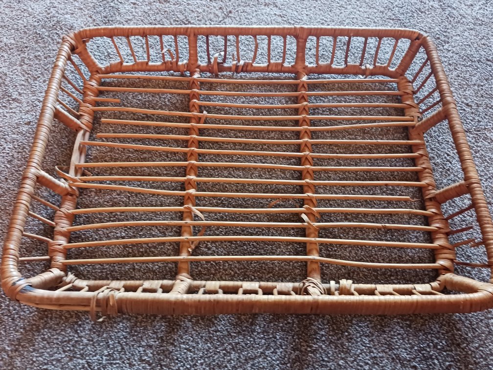 Woven Rattan & Cane Serving Tray
