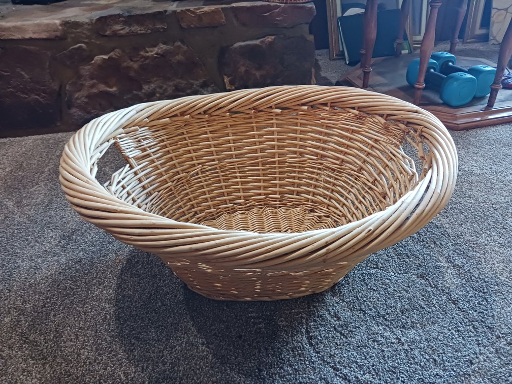 Woven Wicker Laundry Basket