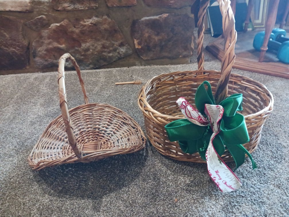 Wicker Flower Gathering Basket & Market Basket