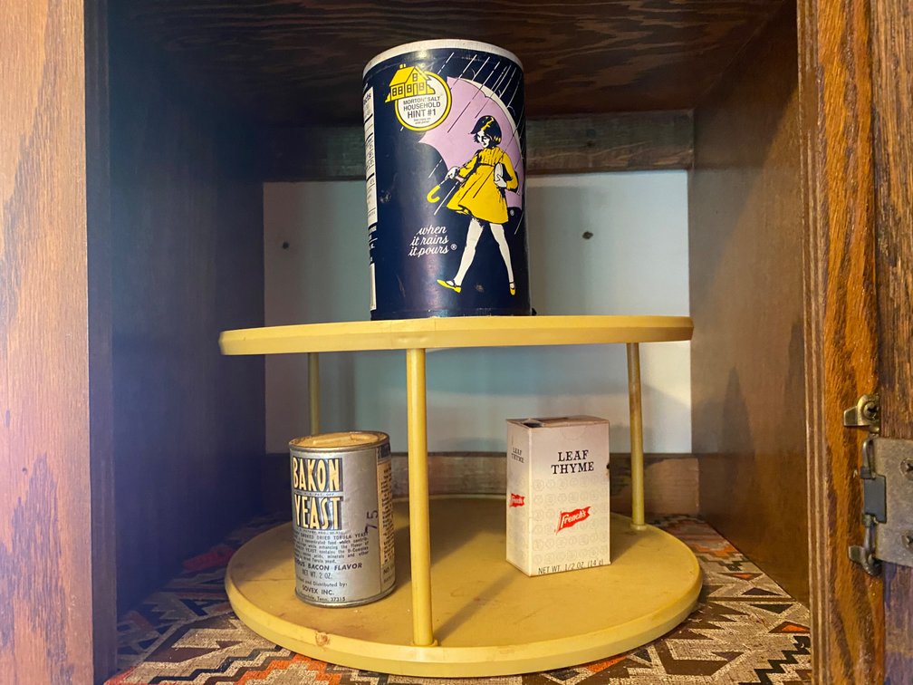 2-Tier Plastic Rotating Organizer w/Contents