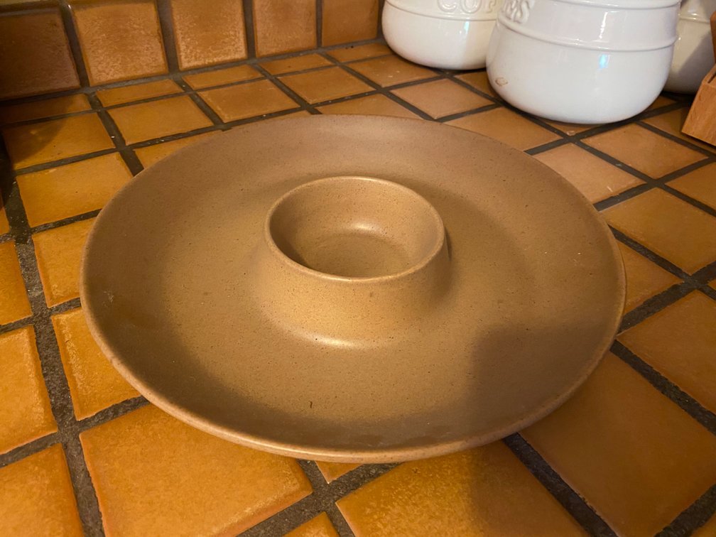 Ceramic Chop & Dip Serving Dish