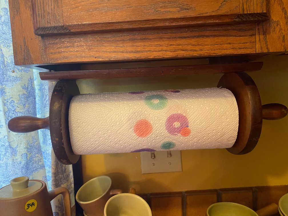 Wooden Paper Towel Holder