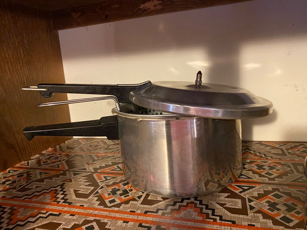 Stainless Steel Pressure Cooker w/Steamer Basket