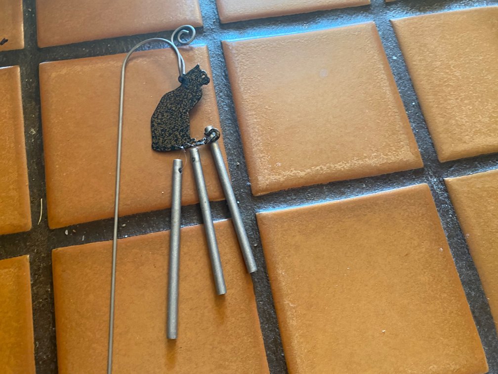Cat Mini Windchime for Planters