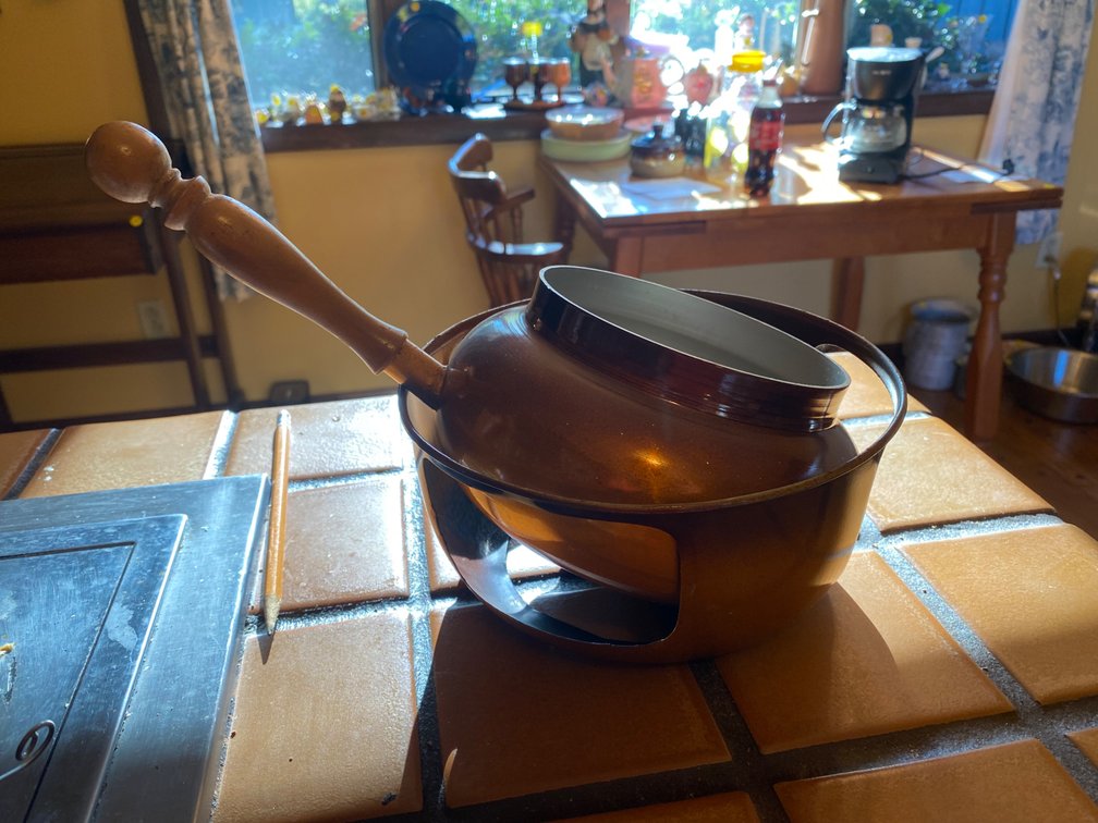 Copper Fondue Pot