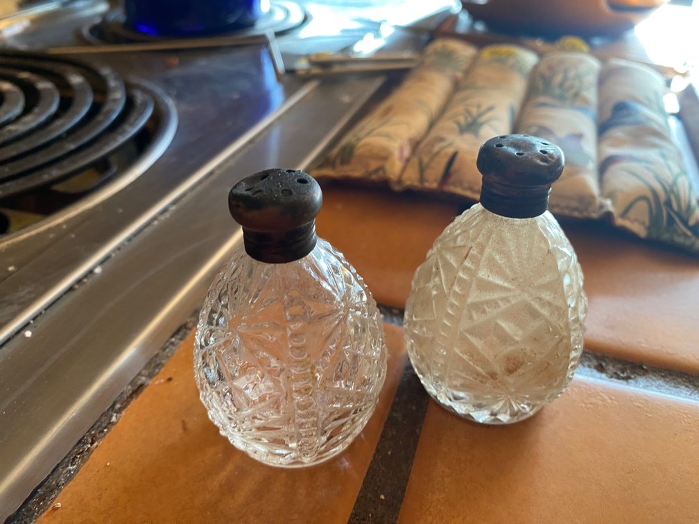 Pressed Glass S&P Shakers