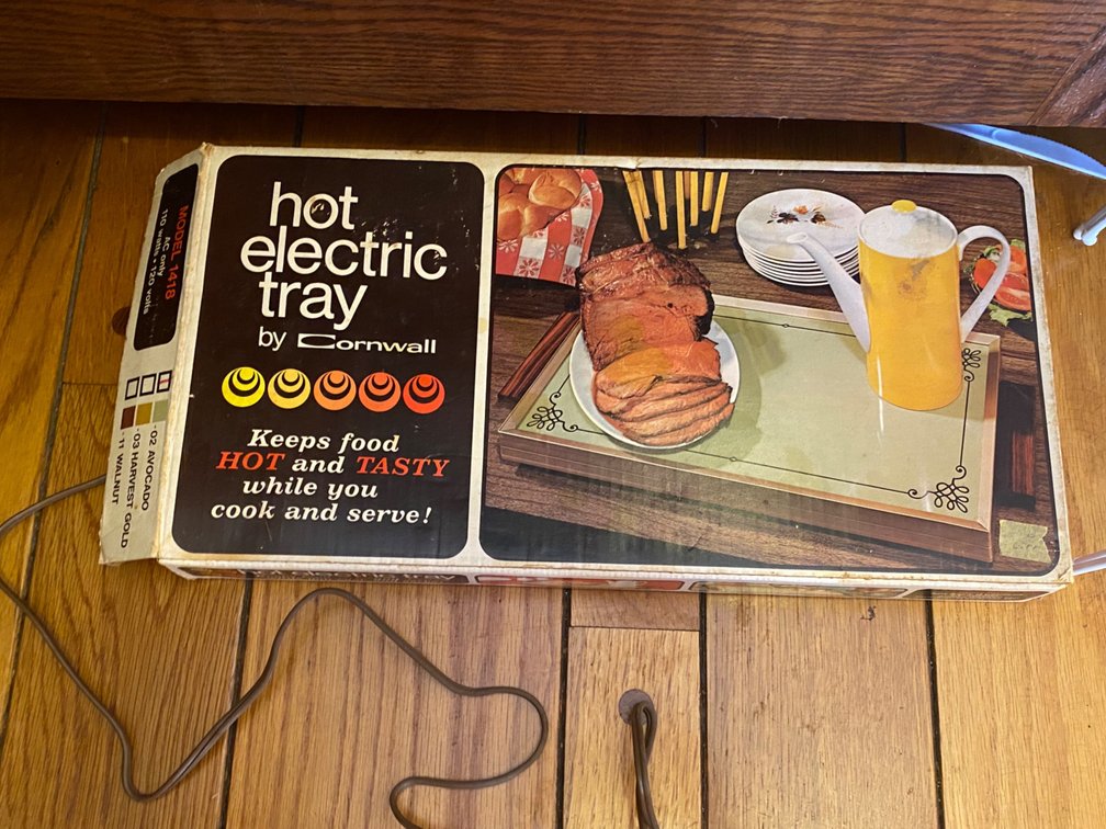 Vintage Cornwall Electric Hot Tray