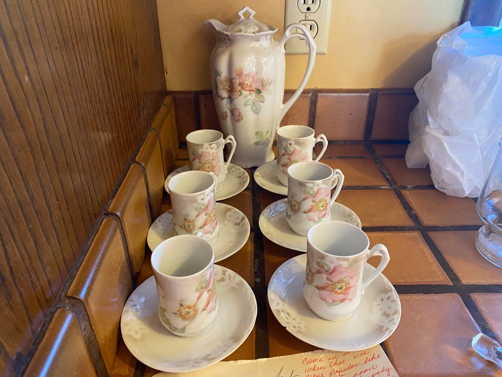 Vintage German Porcelain Chocolate Set
