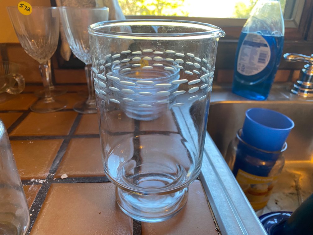 Princess House Glass Cocktail Pitcher