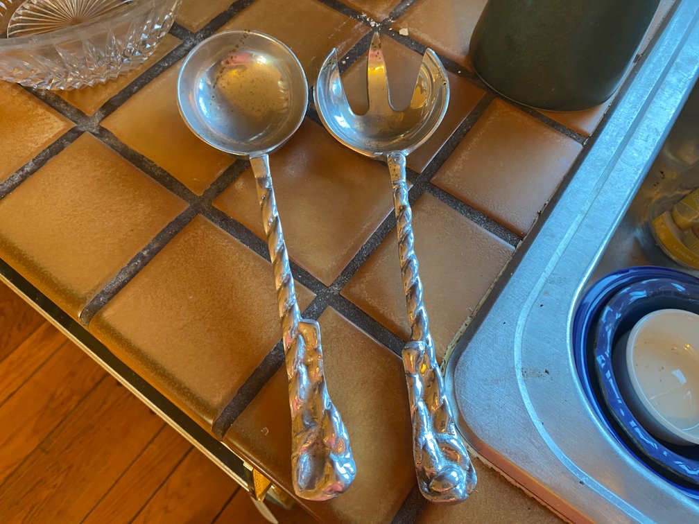 Metal Salad Serving Utensils