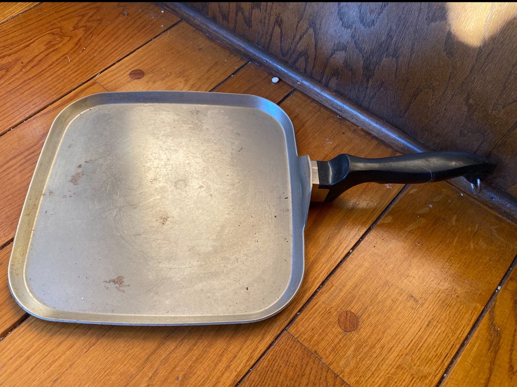 Square Stainless Steel Griddle Skillet