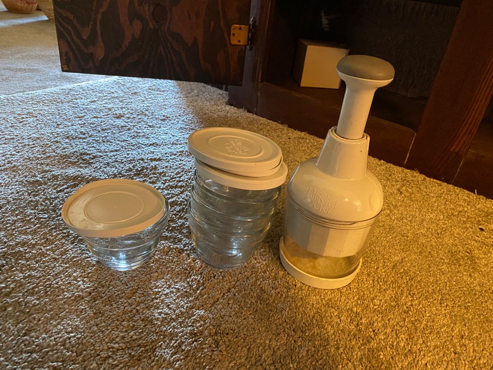 Pampered Chef Food Chopper & 1-Cup Prep Bowls