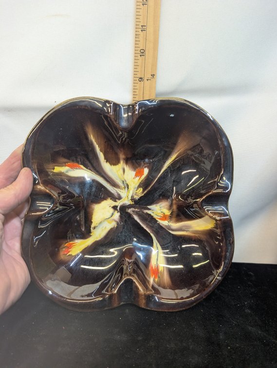 Awesome Vintage West German Ceramic Ashtray