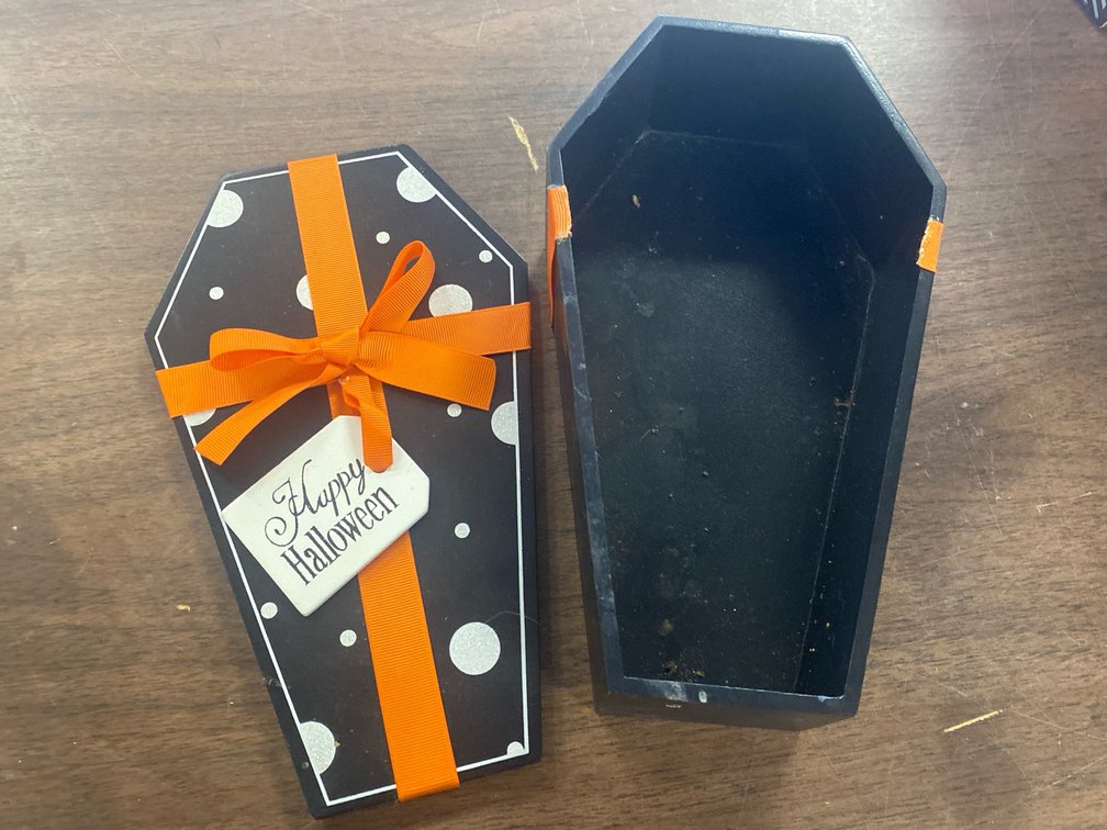 Happy Halloween Coffin Treat Box