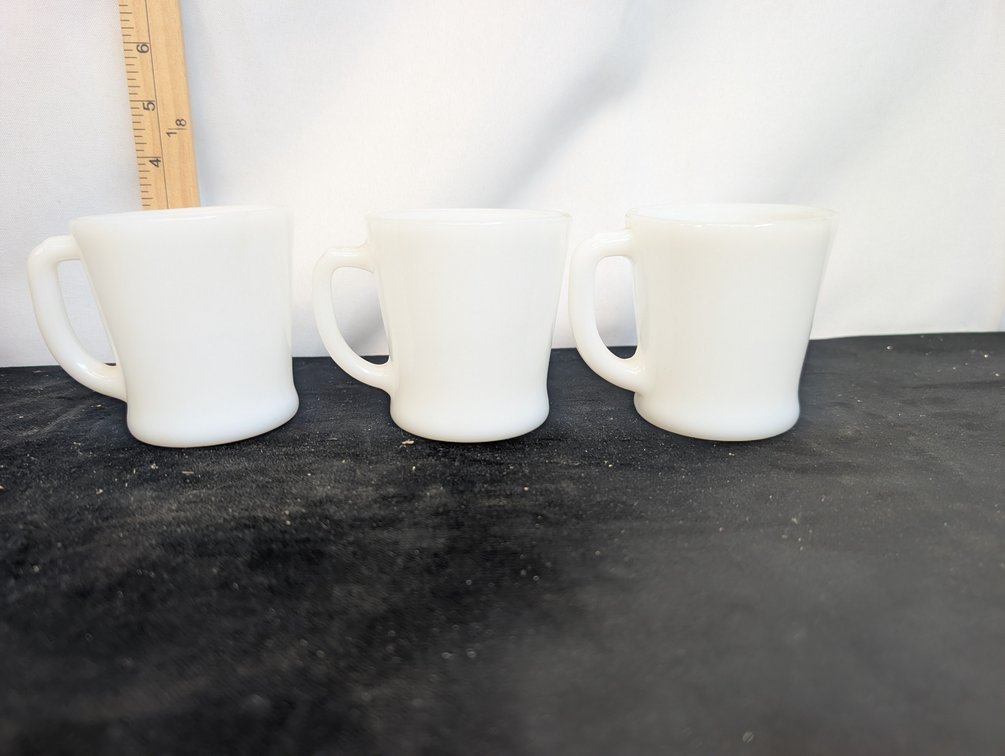 Vintage Fire-King Milk Glass Coffee Cups
