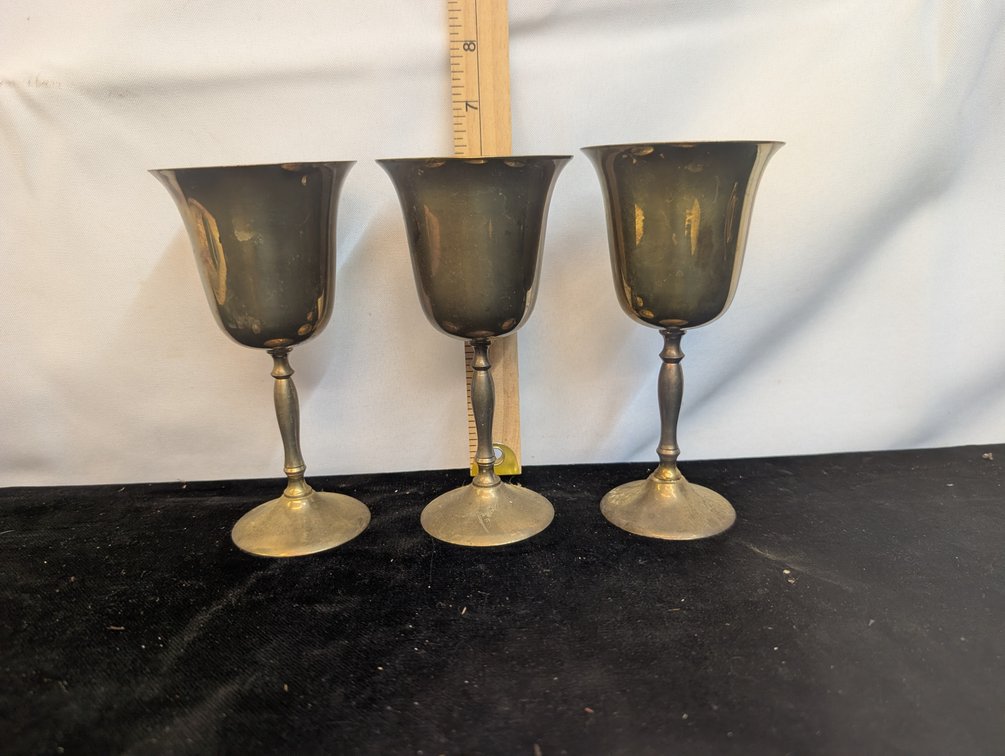 Solid Brass Goblets