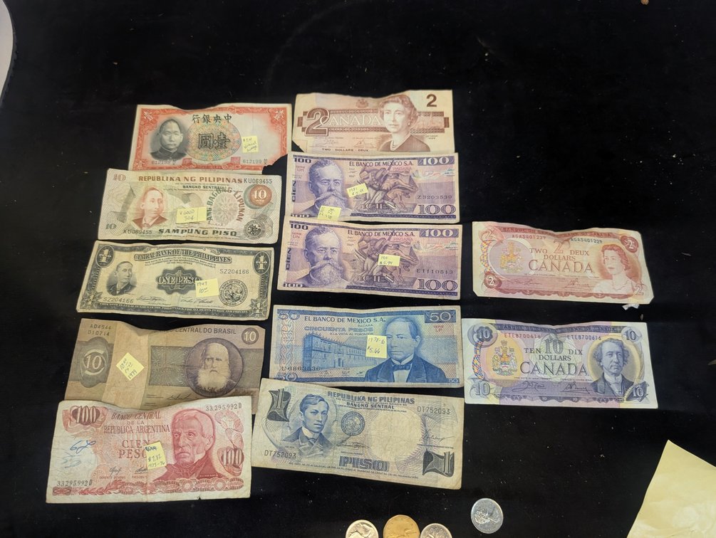 As Found Foreign Currency