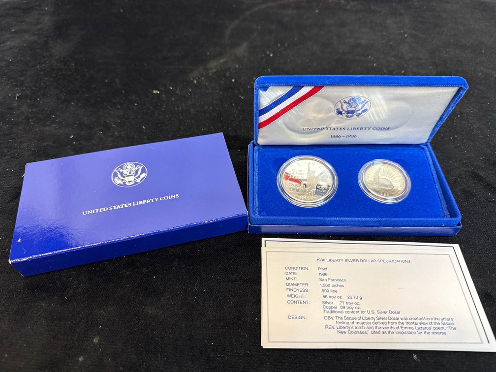 United States Liberty Coins Ellis Island Silver And Half Dollars