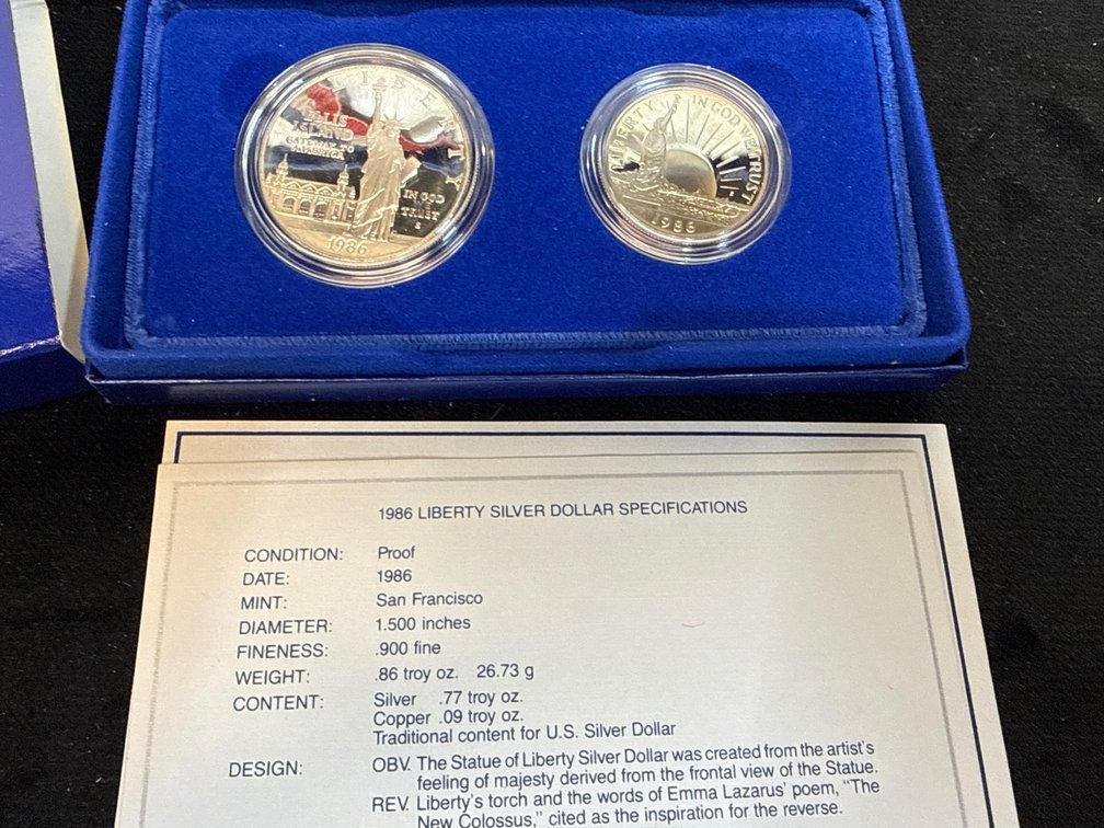 United States Liberty Coins Ellis Island Silver And Half Dollars
