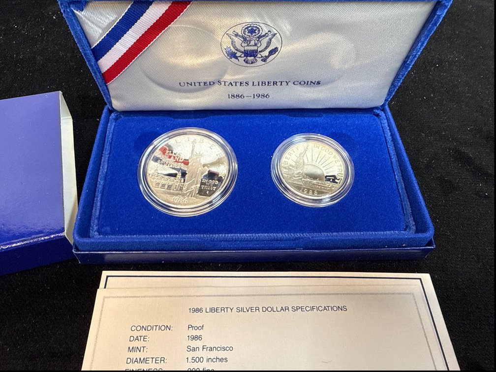 United States Liberty Coins Ellis Island Silver And Half Dollars