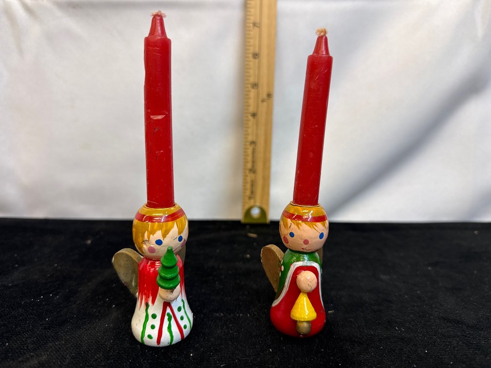 Christmas Angels Candle Holders