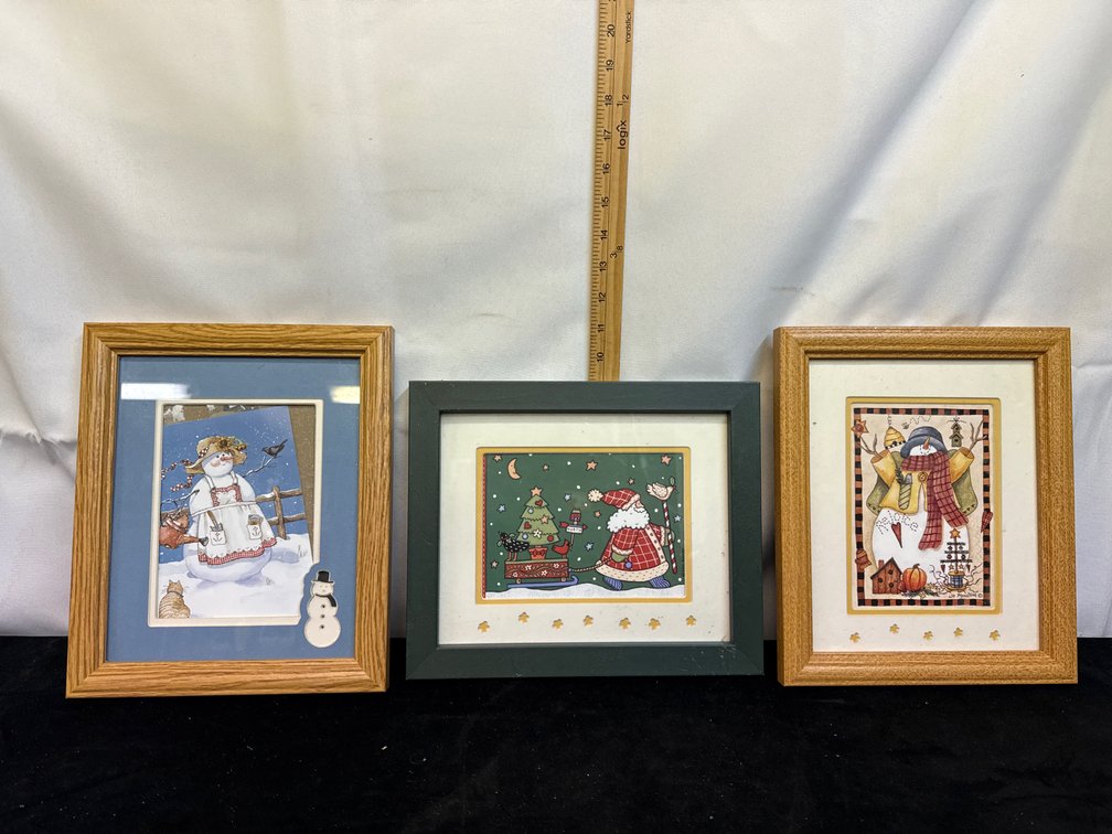 Vintage Christmas Framed Prints