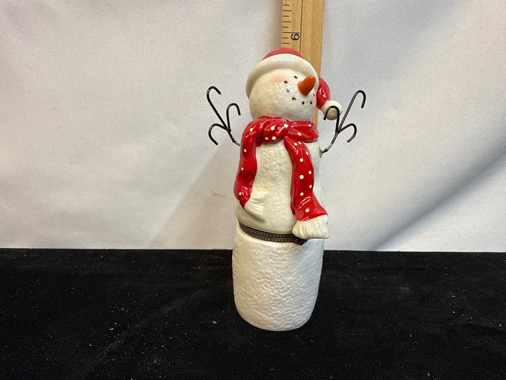 Snowman Trinket Box