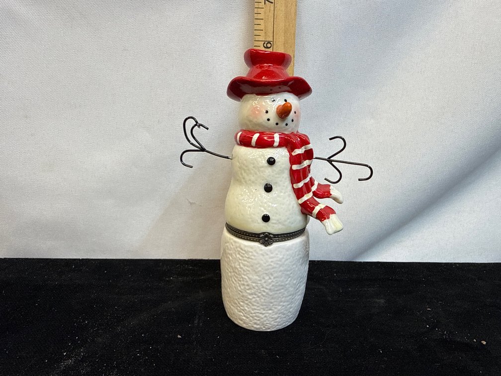 Snowman Trinket Box