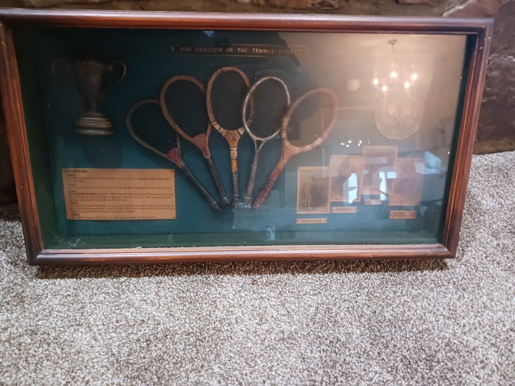 "The History of the Tennis Racket" 3D Shadow Box Display