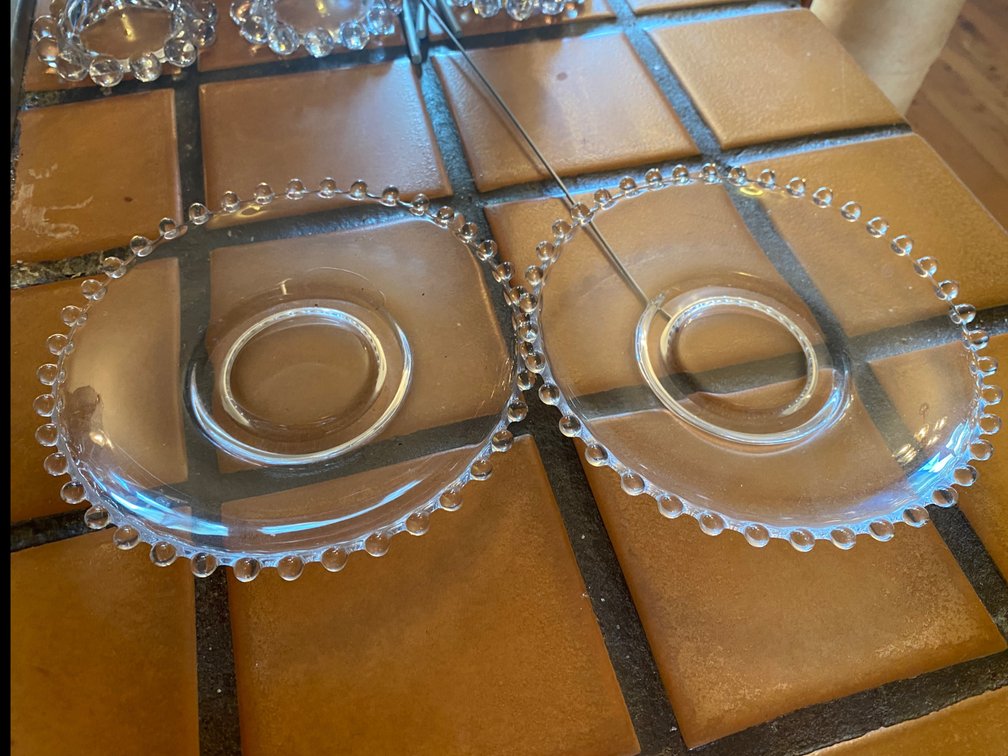 Imperial Glass Candlewick Salad Plates