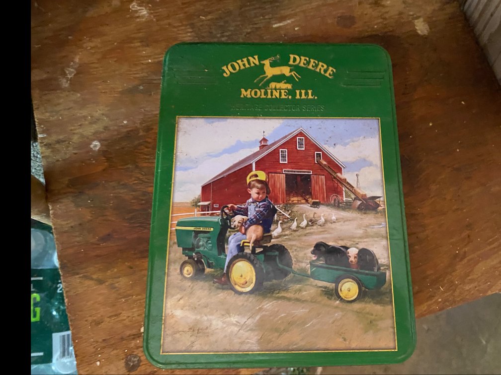 John Deere Tin Lid