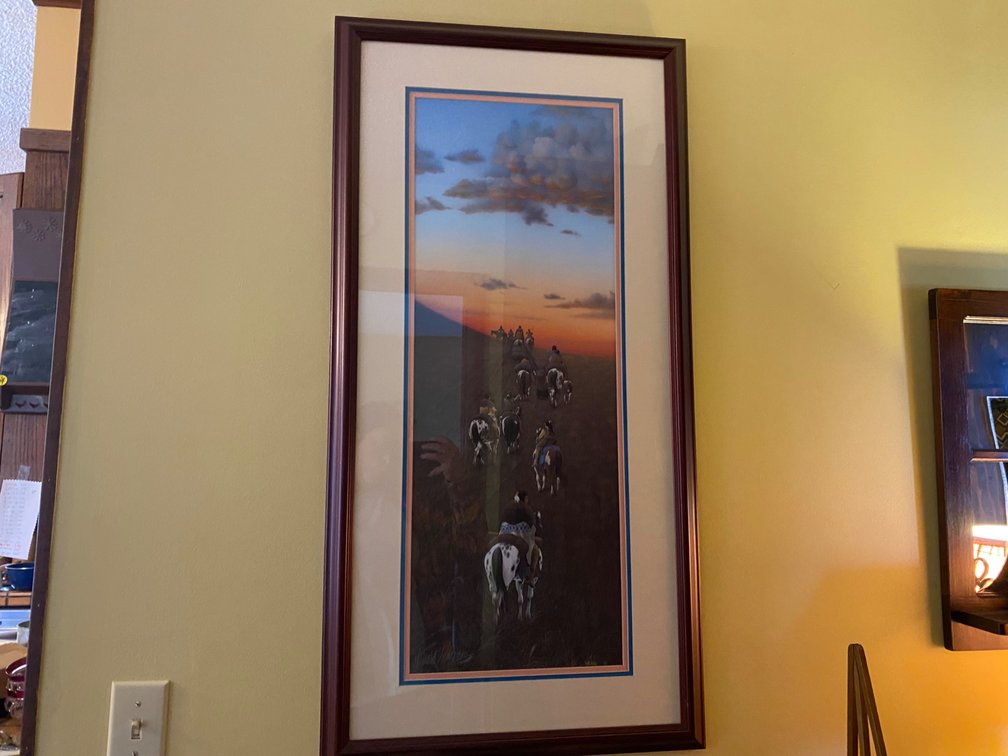 "On the Buffalo Trail" Framed Print