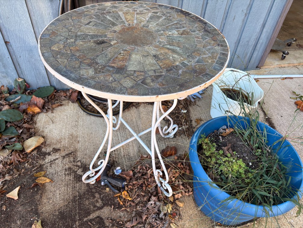 Mosaic Top Patio Table