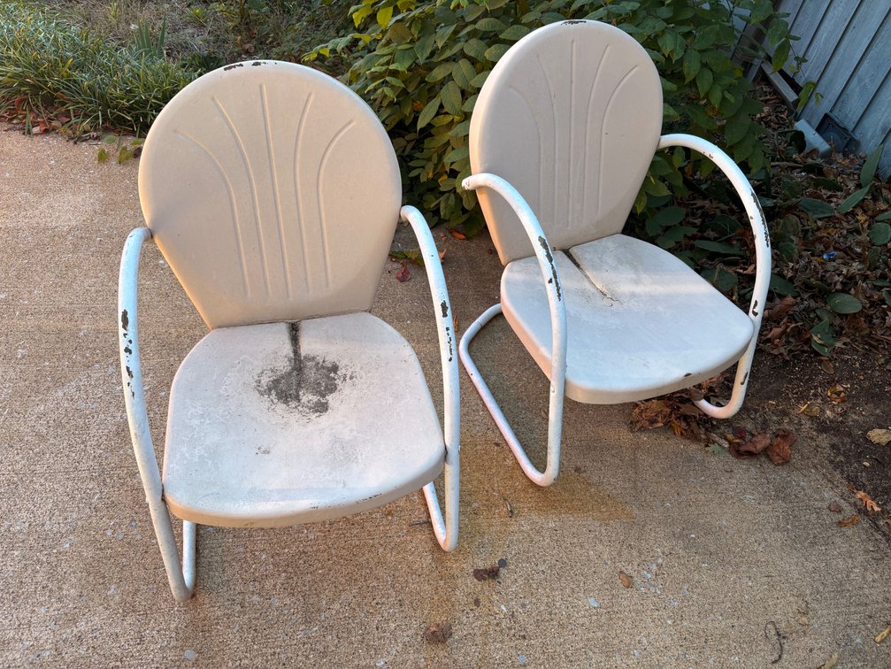 Vintage Metal Patio Chairs