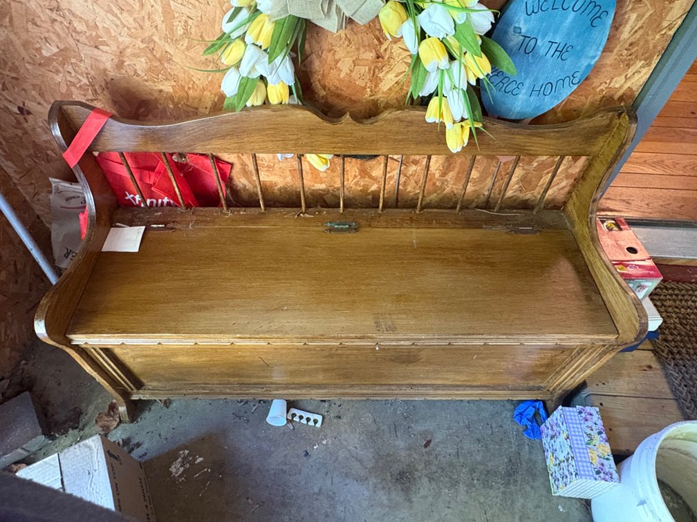 Wooden Storage Bench