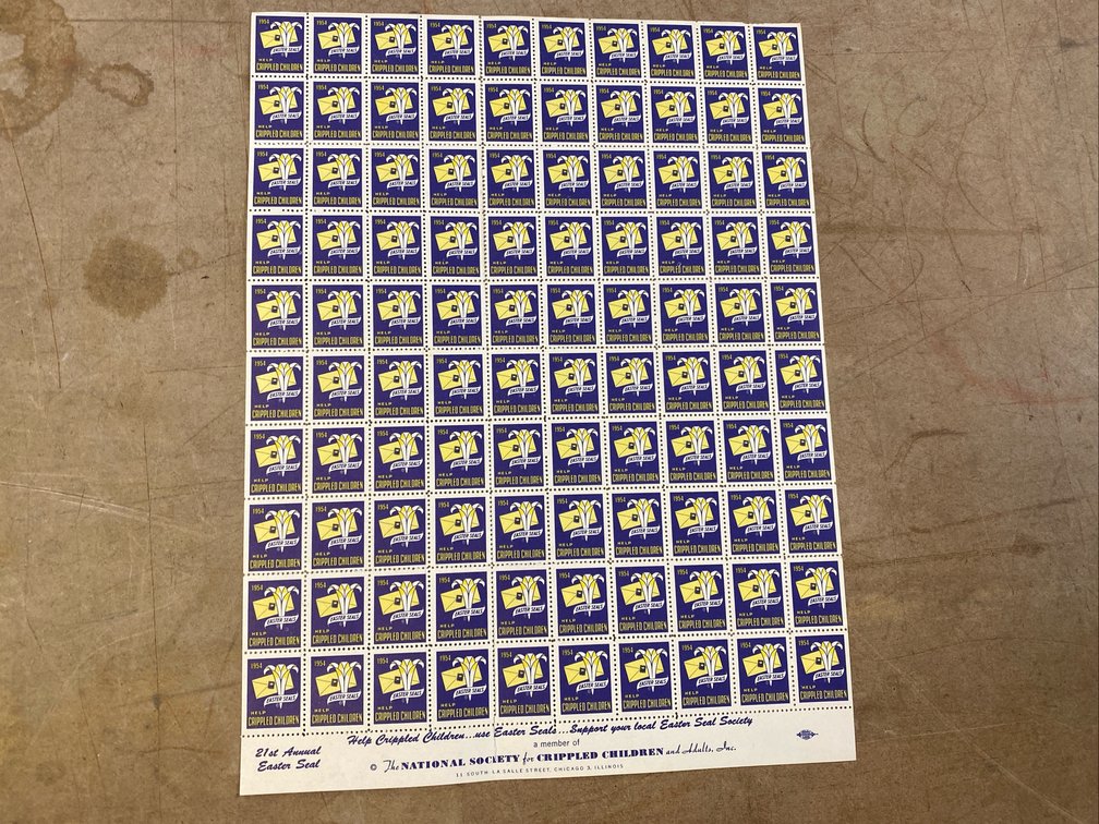 1954 Easter Seals (National Society of Crippled Children & Adult)